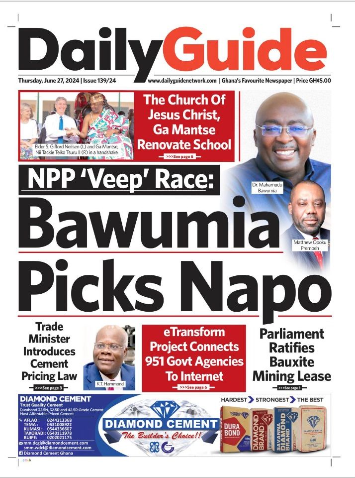 newspaper headlines for Thursday 27th June