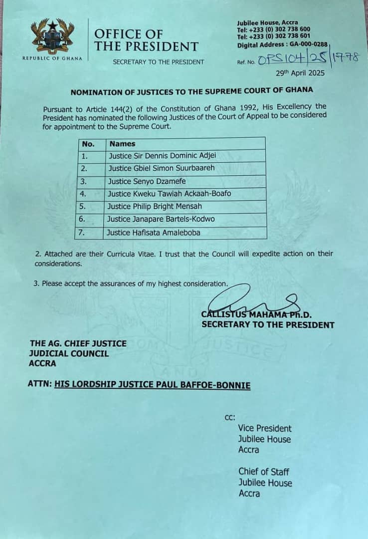  appointed seven 