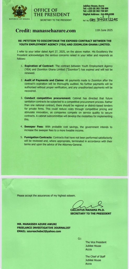 Zoomlion YEA contract